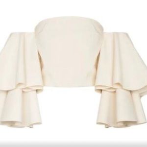 NWT solace london off the shoulder corset top